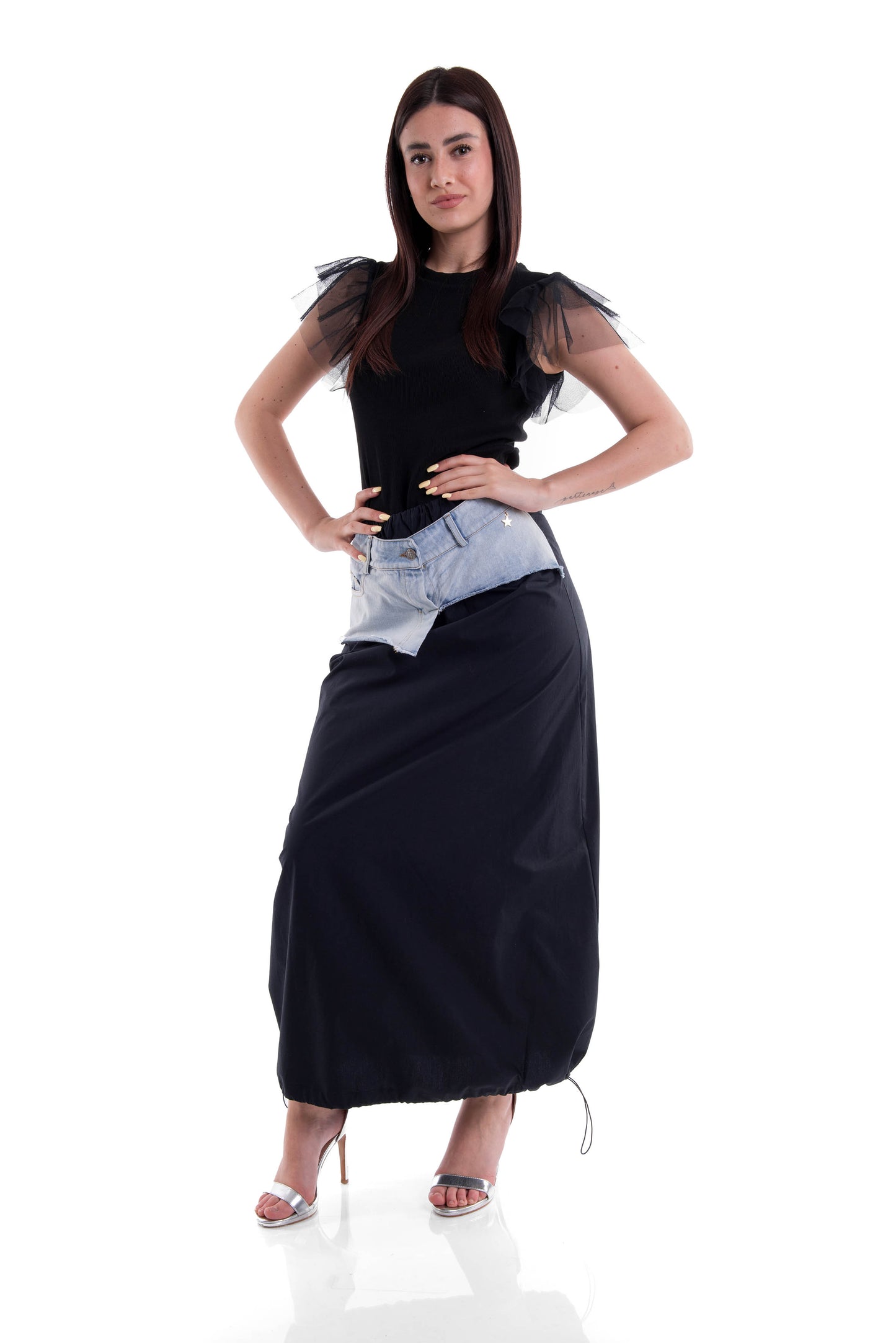 Gonna inserto denim Souvenir