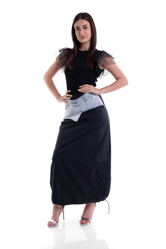 Gonna inserto denim Souvenir